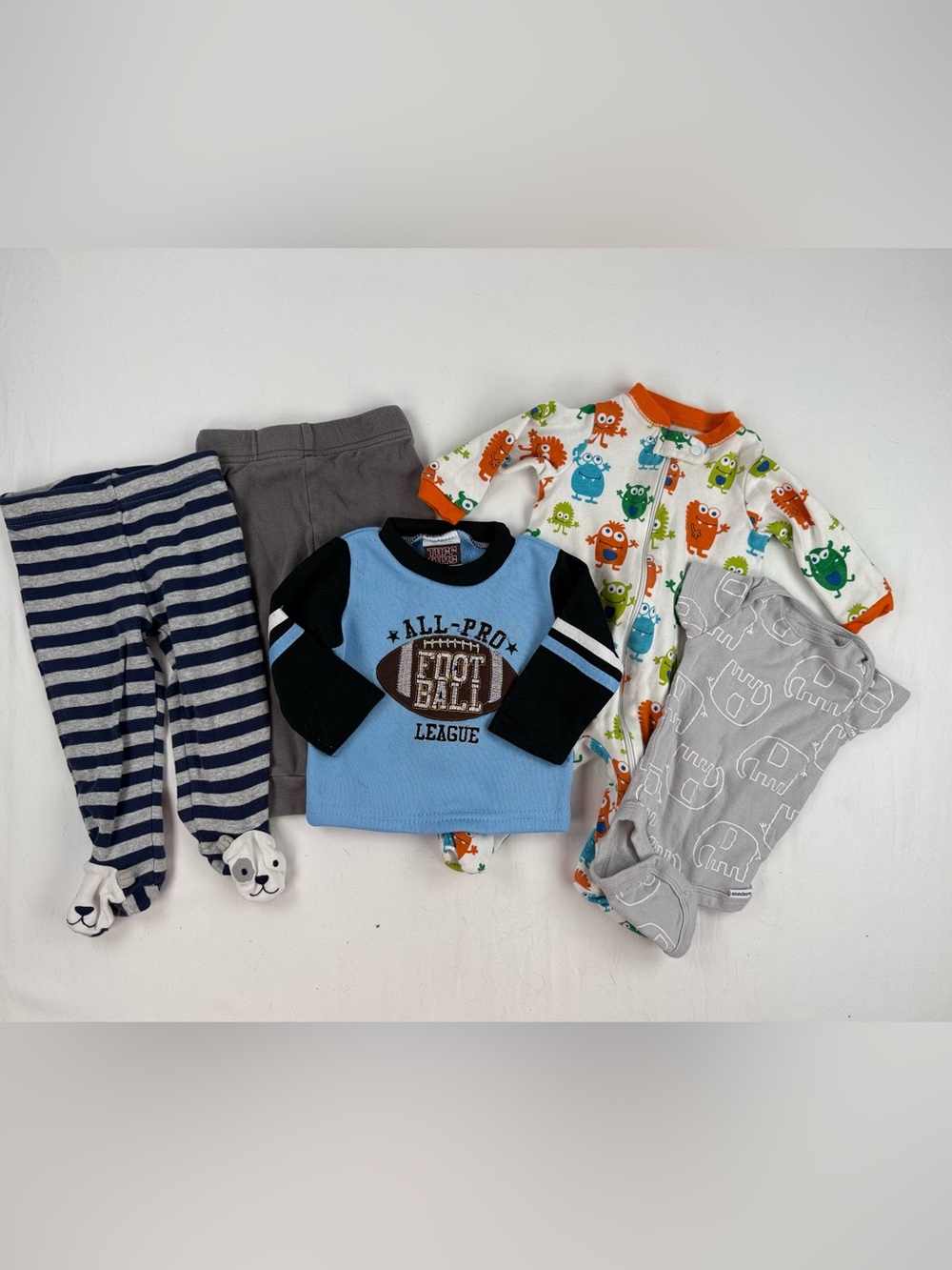 Set of 5 Mixed Lot for Baby Boy 0-3 and 3-6 Months Clothing Set